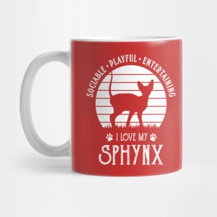 Sphynx Cat Minimalist Design Mug